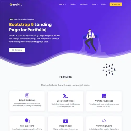 Bootstrap 5 landing template