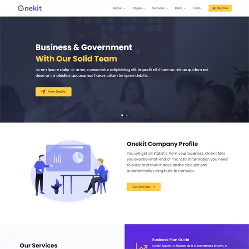 Bootstrap company profile template