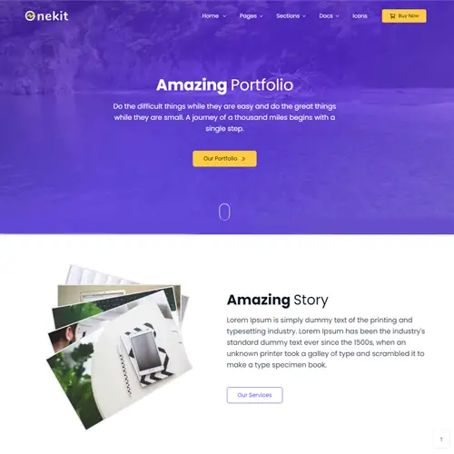 bootstrap portfolio template