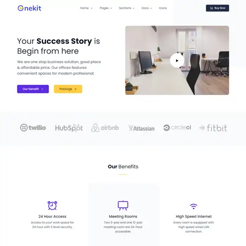 Bootstrap coworking template